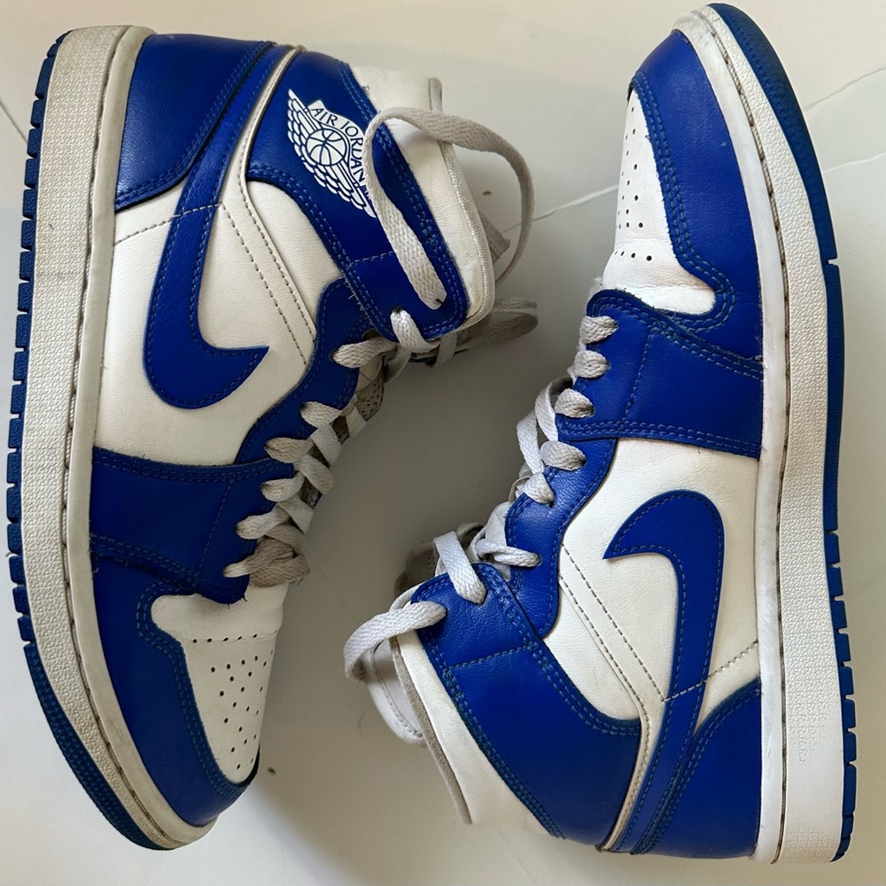 Nike Jordan 1 Mid Shoes Kentucky Blue Womens 8